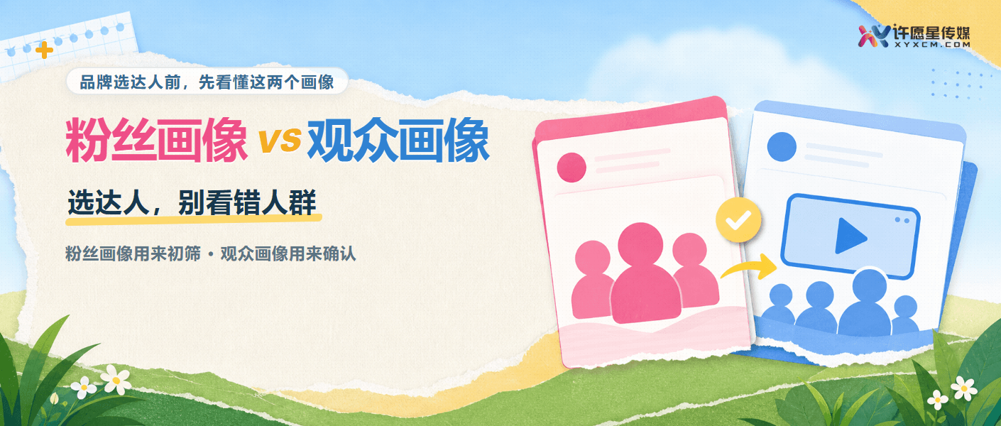 粉丝画像和观众画像有什么区别？品牌选达人前别看错封面