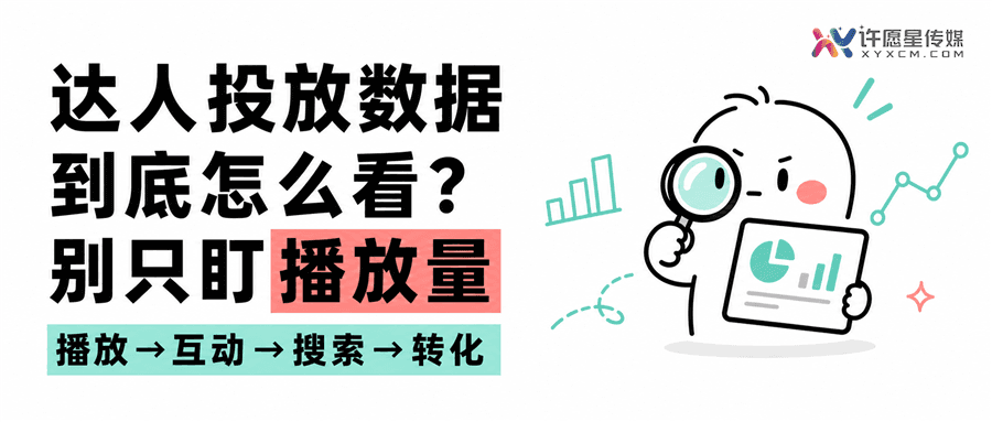 达人投放数据怎么看？播放、互动、搜索和转化哪个更重要？封面