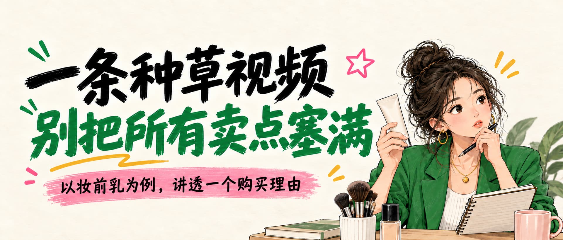 一条种草视频为什么不该讲完所有卖点?封面